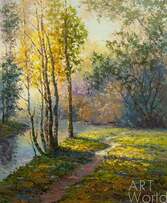 Картина маслом, пейзаж "Разноцветная осень" Артворлд.ру