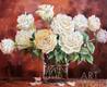 картина масло холст Картина маслом "Букет белых роз", Влодарчик Анджей, LegacyArt