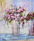 картина масло холст Картина маслом "Букет с розовыми цветами", Влодарчик Анджей, LegacyArt