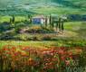 картина масло холст Средиземноморский пейзаж маслом  "Тосканские мотивы N1", Влодарчик Анджей, LegacyArt