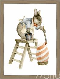 Иллюстрация "Пасхальный зайчик. Подготовка к празднику" Артворлд.ру