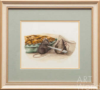 Иллюстрация "Мышки и пирог" Артворлд.ру