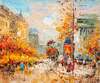 картина масло холст Пейзаж Парижа Антуана Бланшара "Place de la Madeleine N2 (копия Кристины Виверс), Бланшар Антуан