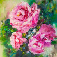Картина маслом "Дикая роза N2", серия "В цветущем саду" Артворлд.ру