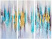 картина масло холст Абстракция маслом "Блики дождя", Венгер Даниэль