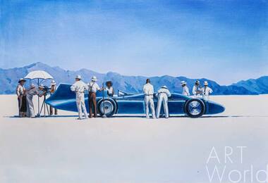 Копия картины Джека Веттриано "Bluebird At Bonneville" (копия Савелия Камского) Артворлд.ру