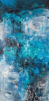 картина масло холст Абстракция маслом "В синей глубине океана", Венгер Даниэль Артворлд.ру
