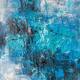 картина масло холст Абстракция маслом "В синей глубине океана", Родригес Хосе, LegacyArt