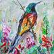 картина масло холст Картина маслом "Певчая птица", Родригес Хосе, LegacyArt