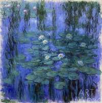 Копия картины Клода Моне "Голубые водяные лилии", художник Савелий Камский Артворлд.ру