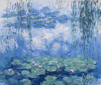 Копия картины Клода Моне "Водяные лилии", N39, художник С. Камский Артворлд.ру