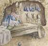 картина масло холст Иллюстрация "Крольчиха и крольчата за столом", Матвеева Анна, LegacyArt