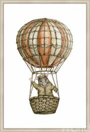 Иллюстрация "Мышонок-путешественник на воздушном шаре" Артворлд.ру