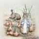 картина масло холст Иллюстрация "Кролик Питер и Бенджамин", Матвеева Анна, LegacyArt