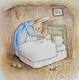 картина масло холст Иллюстрация "Зайчиха укладывает малыша", Матвеева Анна, LegacyArt