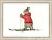 картина масло холст Иллюстрация "Зайчик на лыжах", Матвеева Анна, LegacyArt