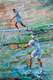 картина масло холст Картина маслом "Большой теннис", Родригес Хосе, LegacyArt