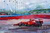 картина масло холст Картина маслом "Формула-1. Феррари", Родригес Хосе, LegacyArt