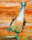 картина масло холст Картина маслом "Голубоногая олуша Глаша", Родригес Хосе, LegacyArt