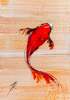 картина масло холст Картина маслом "Карп Кои. Японская золотая рыбка на удачу" , Родригес Хосе, LegacyArt