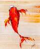 картина масло холст Картина маслом "Карп Кои. Японская золотая рыбка на удачу N2" , Родригес Хосе, LegacyArt