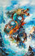 картина масло холст Картина маслом "Полёт дракона", Родригес Хосе, LegacyArt