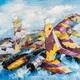 картина масло холст Картина маслом "Самолет Су-37. Покоряя небо", Родригес Хосе, LegacyArt
