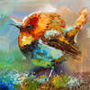 картина масло холст Картина маслом "Солнечная птичка", Родригес Хосе, LegacyArt