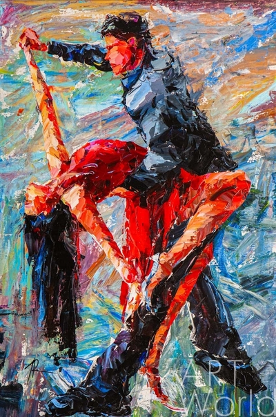 картина масло холст Картина маслом "Танец страсти N2", Родригес Хосе, LegacyArt Артворлд.ру