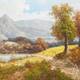 картина масло холст Пейзаж маслом "Осенью в горах. Пастораль", Виверс Кристина, LegacyArt