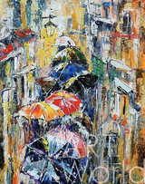 Картина маслом "Дождь в Венеции" Артворлд.ру