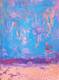 картина масло холст Абстракция маслом "Голубая Лагуна (Blue Lagoon)", серия "Коктейли", Виверс Кристина, LegacyArt