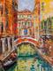 картина масло холст Картина маслом "Мостик в Венеции", Картины в интерьер, LegacyArt