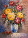 картина масло холст Натюрморт маслом "Букет роз", Картины в интерьер, LegacyArt