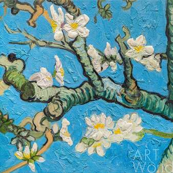 Вольная копия картины Ван Гога "Цветущие ветки миндаля". Картина первая, художник Анджей Влодарчик Артворлд.ру