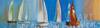 картина масло холст Абстракция маслом "Разноцветные яхты N4", Дюпре Брайн, LegacyArt Артворлд.ру