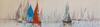 картина масло холст Абстракция маслом "Разноцветные яхты N6", Дюпре Брайн, LegacyArt Артворлд.ру