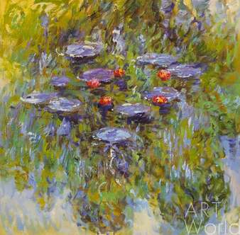 "Водяные лилии", N28, копия С. Камского картины Клода Моне Артворлд.ру