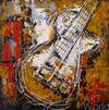 картина масло холст Картина маслом "Hard Rock Guitar"  (Хард рок гитара), Виверс Кристина, LegacyArt Артворлд.ру