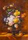 картина масло холст Картина маслом "Букет роз в стеклянной вазе", Камский Савелий, LegacyArt