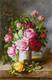 картина масло холст Картина маслом "Букет роз в вазе", Камский Савелий, LegacyArt