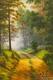 картина масло холст Пейзаж маслом "Тропинка в лесу", Камский Савелий, LegacyArt