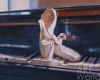 Картина маслом "Вдохновение балетом" Артворлд.ру