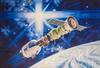 картина масло холст Копия картины Роберта МакКолла "Рукопожатие в космосе" (автор копии Савелий Камский), Влодарчик Анджей, LegacyArt Артворлд.ру