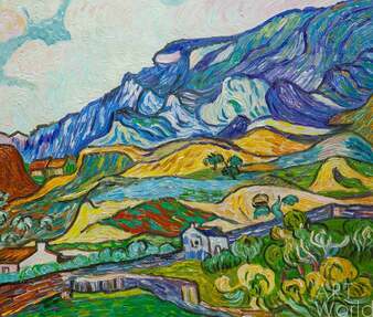 Копия картины Ван Гога "Альпий, горный пейзаж близ Сен-Реми" (копия Анджея Влодарчика) Артворлд.ру