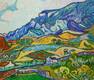 картина масло холст Копия картины Ван Гога "Альпий, горный пейзаж близ Сен-Реми" (копия Анджея Влодарчика), Влодарчик Анджей, LegacyArt