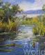картина масло холст Пейзаж маслом "Летом на реке", Картины в интерьер, LegacyArt