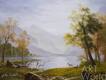 картина масло холст Копия картины Альберта Бирштадта "Долина в Кингс Каньоне", художник А. Ромм, Репродукции картин