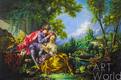 картина масло холст Копия картины Франсуа Буше "Четыре времени года. Весна", автор копии Савелий Камский, Репродукции картин