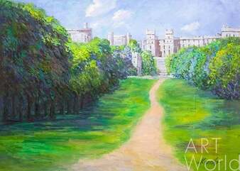 Картина маслом "Пейзаж с видом на Виндзорский замок" Артворлд.ру